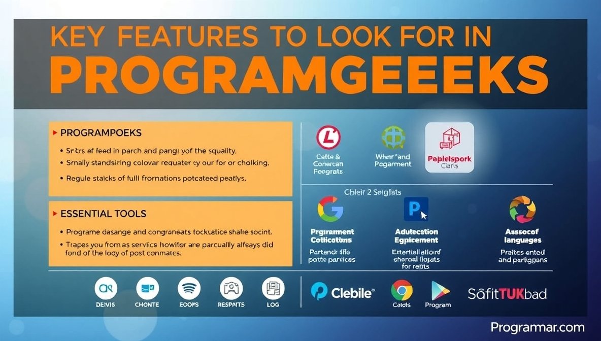 programgeeks key features to look for