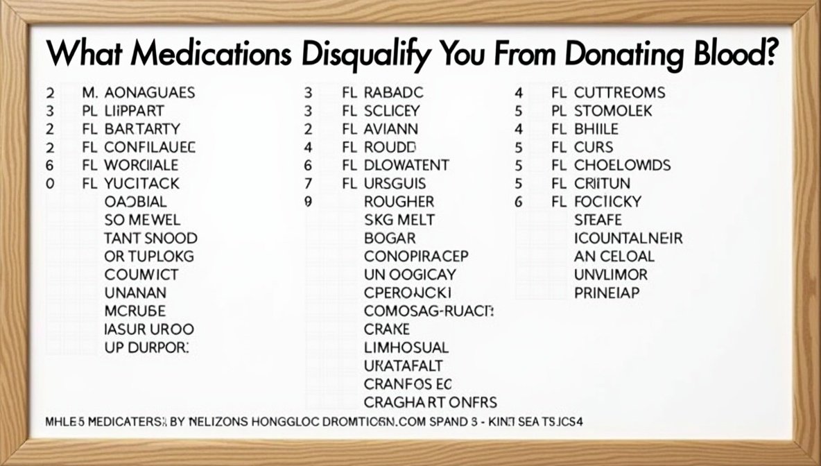 what medications disqualify you from donating blood