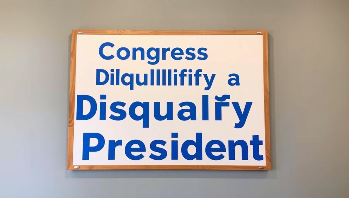 can congress disqualify a president