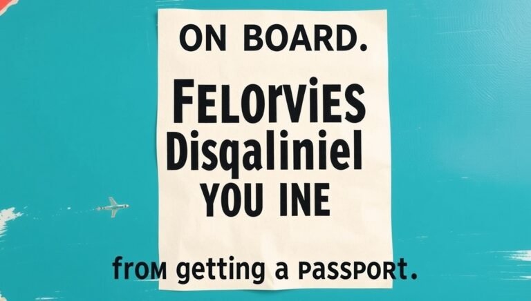 what felonies disqualify you from getting a passport