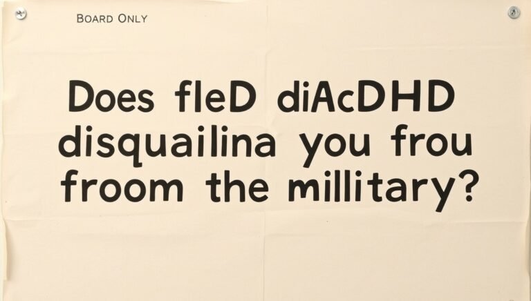 does adhd disqualify you from the military